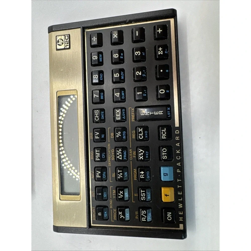 HP 12C Financial Calculator w/ Original Case – Tested Working – Hewlett Packard